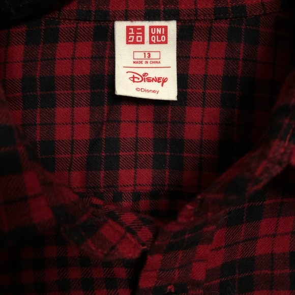 Disney Mickey Mouse youth plaid button down - Picture 4 of 5